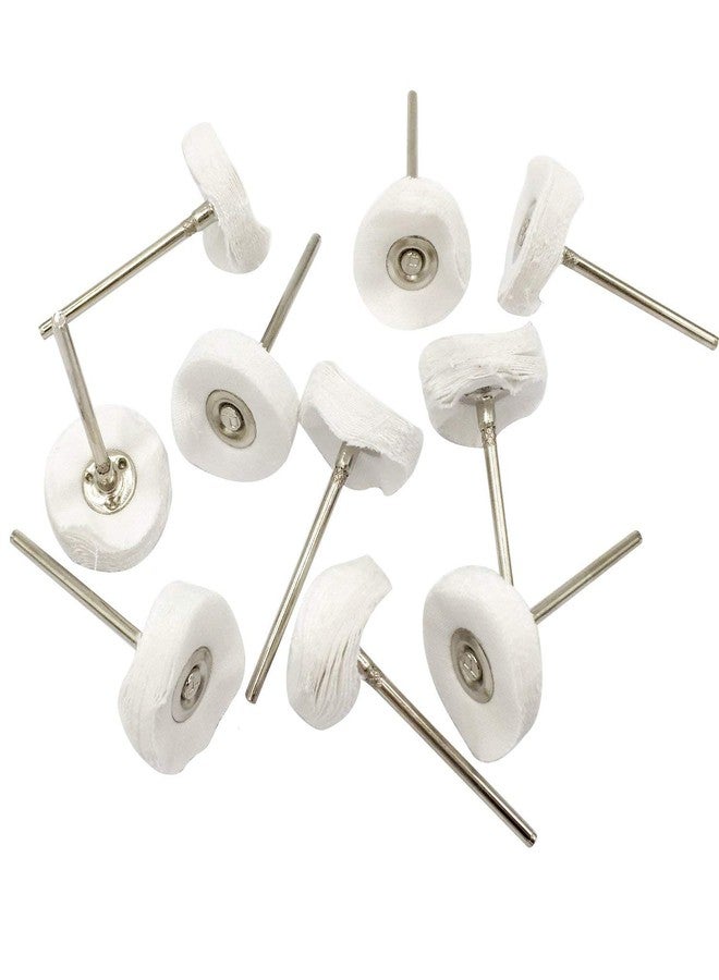 SWISSO BRUSH IN PCS Mounted Cotton Polishing Buff Wheel 2.35mm Shank for Dremel Rotay Tools Pack of 10pcs - Image 2